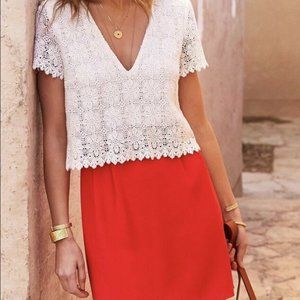 Sezane Dress Lace Womens Summer Dress